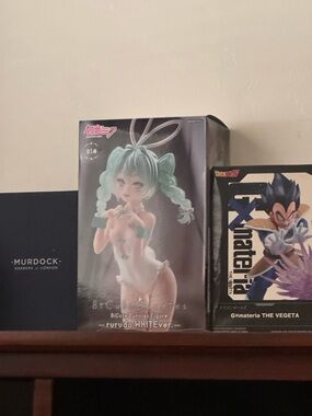 Ryu Mint-Green Haired Bunny Girl Figure in White Outfit furyu